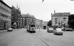 København / Kopenhagen SL 6 (Tw 560) Jagtvej / Reersøgade im Juli 1967.