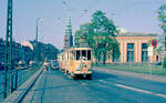 København / Kopenhagen Københavns Sporveje SL 10 (Tw 532) Centrum, Slotsholmen, Vindebrogade im Juni 1968. - Scan von einem Farbnegativ. Film: Kodacolor X.