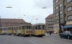 København / Kopenhagen Københavns Sporveje (KS) SL 5 (Drehgestelltriebwagen 575 (HW der KS 1938) / GT6 898 (DÜWAG/Kiepe/HW der KS 1967/1968) Brønshøj, Frederikssundsvej /