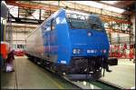 OHE 185 516-2 steht in der Halle 1 und kann wieder auf die Schiene gehen (angemietet von Veolia Cargo, NVR-Nummer: 94 80 0185 516-2, 80 Jahre Werk Dessau, Dessau-Sd 12.09.2009)