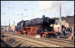 Parade am 26.10.1996 im BW Arnstadt: Dampflok 01150