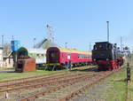 UEF 75 1118 am 21.04.2019 bei Führerstandsmitfahrten zum Osterfest im Bw Arnstadt.