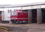 DB Museum 243 002-3 am 25.01.2020 im Eisenbahnmuseum Arnstadt.