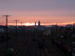Am frhen Morgen des 15.10.12 bot sich folgendes Bild ber dem Gterbahnhof Dresden Friedrichstadt.