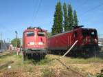 BR 110 380-3 und BR 112 134-2 stehen im BW Dsseldorf