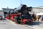 Bei den Dampfloktagen in Meiningen präsentierte sich am 07.09.2024 auch die 50 4073 vom Bayerischen Eisenbahnmuseum in Nördlingen erstmals wieder unter Dampf. Sie ist die letzte erhalten gebliebene 50.40 der Deutschen Reichsbahn.