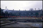 Alle Stände rund um die Drehscheibe wurden am 21.3.1992 in Staßfurt zur Präsentation von Dampfloks genutzt.