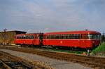 Uerdinger Schienenbusse vor dem BW Tübingen (DB).