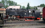 Die DR 99 7222 am 23.06.1992 im Bw. Wernigerode-Westerntor