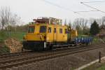 Europten Turmtriebwagen wartet in Obermylau auf seinen nchsten Einsatz.17.04.2011.