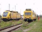 Dresdner ORT 711 117-2 und Zwickauer ORT 708 334-8 im Leipziger Hauptbahnhof am 04.10.2009