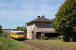 725 003-8+726 003-7 mit 92877 am 31.08.2009 in Gebenbach (Strecke Amberg-Schnaittenbach)