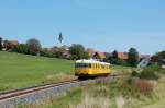 726 003-7+725 003-8 mit 92879 am 31.08.2009 bei Gebenbach (Strecke Amberg-Schnaittenbach)