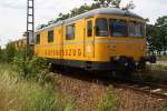 DB Gleismesszug 726 005-2 + 725 005-3, aufgenommen in Riesa am 12.07.2005