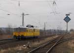 DB Netz Instandhaltung 725 002-0 + 726 002-9 als NbZ 94020 aus Weimar, bei der Einfahrt in Naumburg (S) Hbf; 12.03.2012