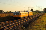 725 003-8 und 726 003-7 DB Gleismesszug bei Bad Staffelstein 26.09.2011.