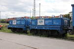 FH Eichservice Eichfahrzeug 40 80 9400 009-3 D-ABEG + 40 80 9400 008-5 D-ABEG, am 21.05.2022 in Arnstadt Hbf.