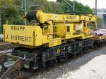 97 82 45 504 17-7 Gleisbauschienenkran Krupp 32t der Firma Hubert am 22,10,2005 in Aalen