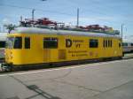 Oberleitungsmesswagen 702 163-7 der DB Netz Instandhaltung am 25.05.2005 im Leipziger Hauptbahnhof.