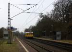 Ein Nachschuss von der 701 017 DB ein Messzug kommt durch Sehlem aus Richtung Koblenz,Wittlich,Salmtal und fährt in Richtung Trier.