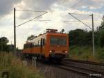 708 330-6 musste am 7.07.09 anrcken, um zu berprfen, ob die OL nach einem Treckerzusammensto mit einem RE noch funktionstchtig ist.