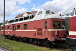 Der Oberleitungs-Revisions-Triebwagen ORT 137 711 Mitte August 2018 im Eisenbahnmuseum Weimar.