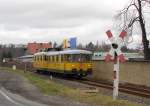 DB Netz Instandhaltung 725 002-0 + 726 002-9 als NbZ 94021 aus Naumburg (S) Hbf, bei der Einfahrt am 12.03.2012 in Nebra.