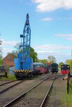 Eisenbahndrehkran EDK 80/1 der Gramzower Museums-Bahn.