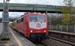 Train4Train GmbH, Bodenwerder mit  111 207-7  (NVR:   91 80 6111 207-7 D-TFT ) und Messwagen +  111 025-3  (NVR:  91 80 6111 025-3 D-TFT ) im Tandem auf ETCS Funkmessfahrt lt.