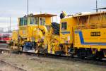 Gleisbauzug (Teilaufnahme)  Plasser & Theurer SSP 110 SW , abgestellt im Bhf Euskirchen - 20.03.2010