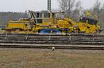 Plasser & Theurer Schotterprofiliermaschine SSP 110 SW eingesetzt von Leonhard Weiss am 01.04.2022 in Aulendorf