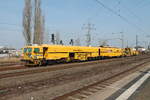 Gleisstopfmaschine 09-4X abgestellt im Bahnhof Riedstadt Goddelau