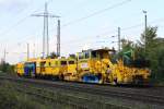 Ein Shienenshotterpflug der Firma Hans Keiser namens  Rhnfeger  am 19.8.11 in Ratingen-Lintorf