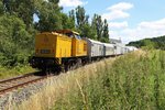 203 314-0 und 203 312-4 fuhren am 07.07.16 von Bad Brambach nach Gera.