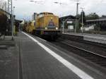 DB 203 315-2 mit einem Bauzug in Beuel am 5.10.10