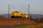 203 306 DB Netz mit Stopfmaschine am 11.03.2014 bei Haßlach in Richtung Saalfeld unterwegs.