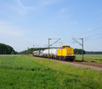 203 305 und 203 308 mit Unkrautspritzzug bei Graben-Neudorf am 21.5.2016.