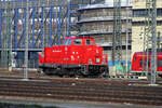 714 107 solo am 20.01.2019 im östlichen Vorfeld des Hbf. Mannheim.