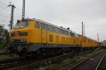 DB Systemtechnik 218 392 am 26.5.13 mit einem Messzug abgestellt in Kln-Mlheim.