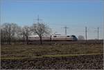 Messzug LPFT 92009 Basel-Müllheim mit 410 101. Auggen, Februar 2019.