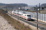 Messfahrt ICE-S 410 101-0 410 102-8 NBS Stuttgart - Ulm bei Holzmaden 22.03.2022