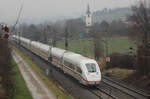 Tz 9457 (Bundesrepublik Deutschland) als ICE 370 
(Berlin Ostbahnhof-Basel SBB) in Denzlingen (05.02.23)