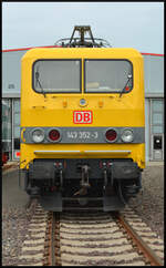 143 352-3 (DB Bahnbau Gruppe) beim Tag der offenen Tür am 31.08.2024 im DB Werk Dessau.