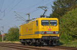 Am 17.09.24 war 143 352 der Bahnbaugruppe vom Werk Dessau aus auf Probefahrt. Hier rollt sie durch Greppin zurück nach Dessau.