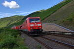 185 010 mit Notfallgerätschaften in Boppard am 07.07.2024