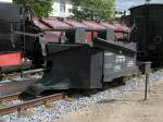 Der ehemalige Cranzahler Schneepflug 97-09-59, in Radebeul Ost ausgestellt, 15.09.07