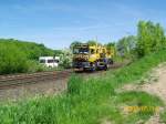 Ein Hubsteigerwagen kurz vor der Abfahrt nach getaner Arbeit von Reinfeld nach Bad Oldesloe am 14.05.08.