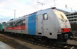 186 496 ist aktuell von Railpool an die DB ausgeliehen und mit Seitenwerbung versehen. Am 14.1.19 befand sich die Lok in der Abstellung in Aachen-West