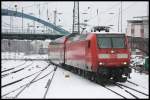 Der RE1 bei seiner bereitstellung in den Aachner Hbf, Zuglok war die 146 011.
14.2.10 14:49