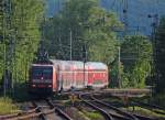 146 025-2 mit der RE10135 nach Hamm bei der Einfahrt in Aachen Rothe-Erde, 19.7.10